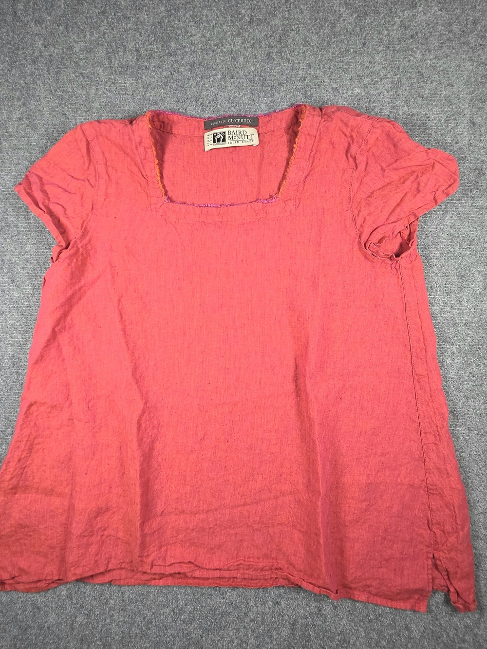 Elemente Clemente Oversized Top Women's Size 0 Baird McNutt Irish Linen Shirt